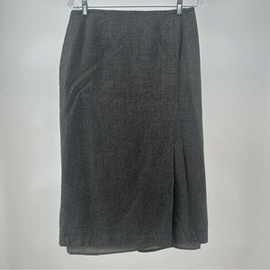 Women’s Vintage Gray Wool‎ Pencil Skirt Midi